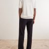 Silk and Linen-Blend Polo Shirt - BK Silk and Linen-Blend Polo Shirt - BK