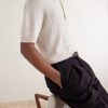 Silk and Linen-Blend Polo Shirt - CU Silk and Linen-Blend Polo Shirt - CU