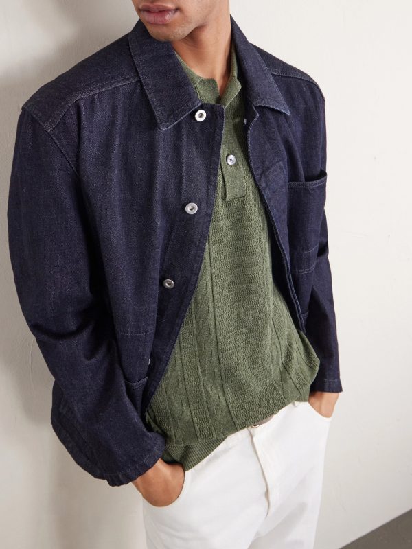 Silk and Linen-Blend Polo Shirt - CU