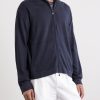 Cashmere and Linen-Blend Zip-Up Sweater - FR Cashmere and Linen-Blend Zip-Up Sweater - FR