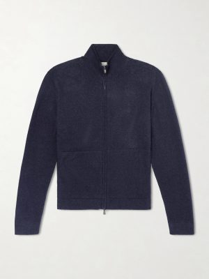 Cashmere and Linen-Blend Zip-Up Sweater Cashmere and Linen-Blend Zip-Up Sweater