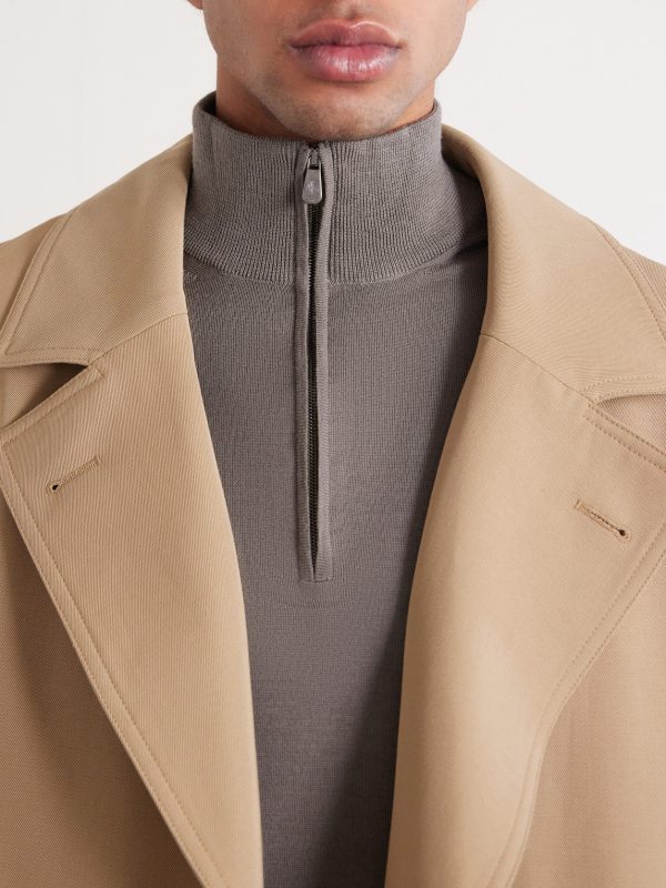 Virgin Wool Half-Zip Sweater - CU