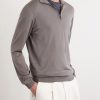 Virgin Wool Half-Zip Sweater - FR