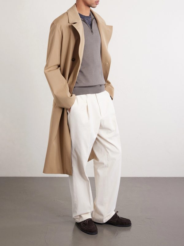 Virgin Wool Half-Zip Sweater - OU