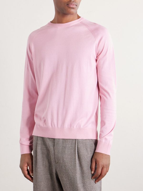 Cotton and Silk-Blend Sweater - FR