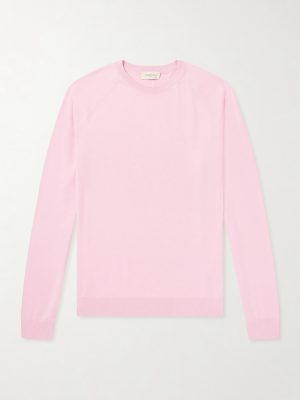 Cotton and Silk-Blend Sweater Cotton and Silk-Blend Sweater