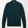 Slim-Fit Virgin Wool Zip-Up Cardigan Slim-Fit Virgin Wool Zip-Up Cardigan