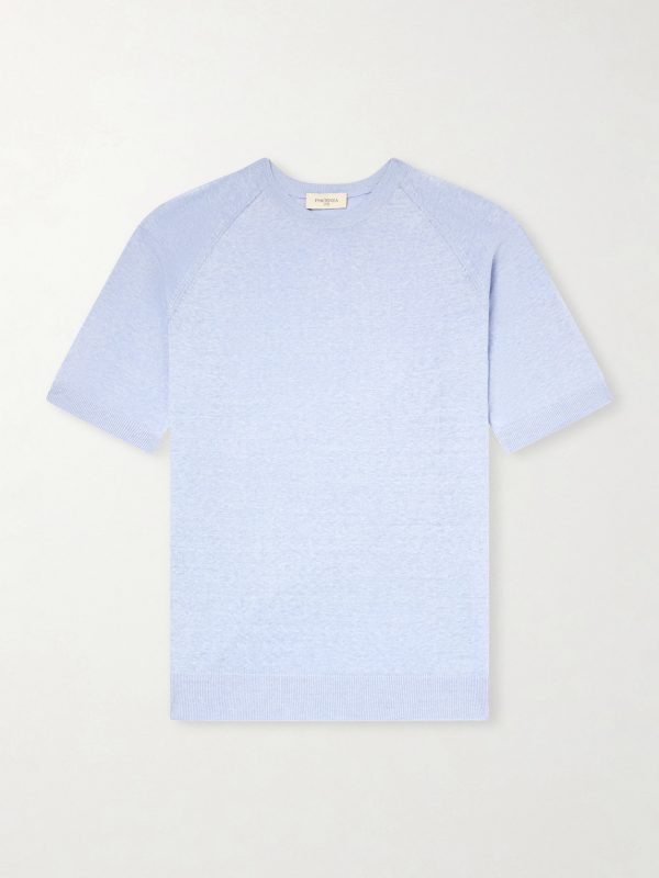 Silk and Linen-Blend T-Shirt Silk and Linen-Blend T-Shirt