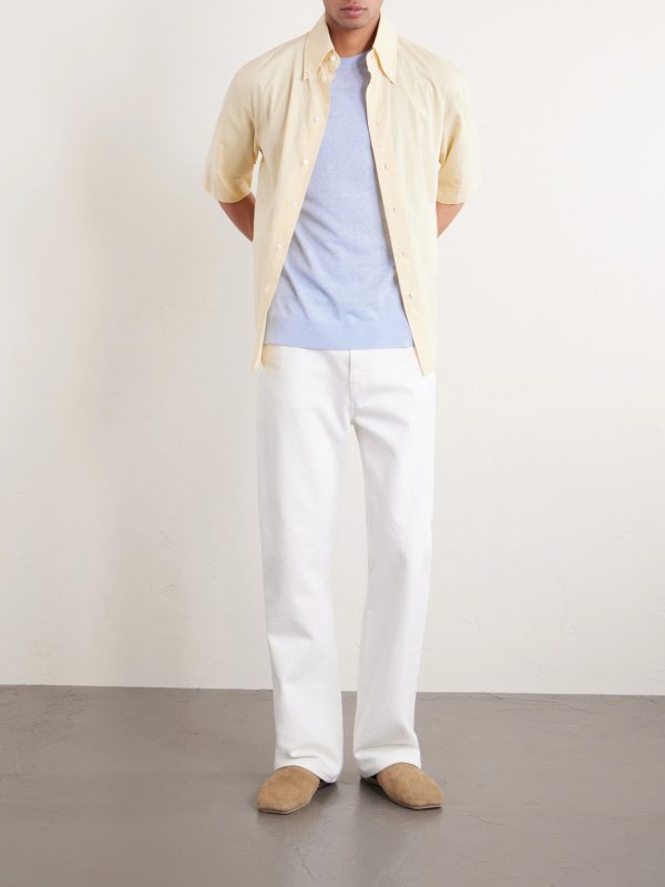 Silk and Linen-Blend T-Shirt - OU Silk and Linen-Blend T-Shirt - OU