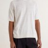 Silk and Linen-Blend T-Shirt - FR