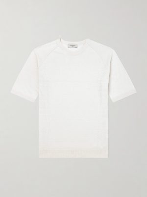 Silk and Linen-Blend T-Shirt Silk and Linen-Blend T-Shirt