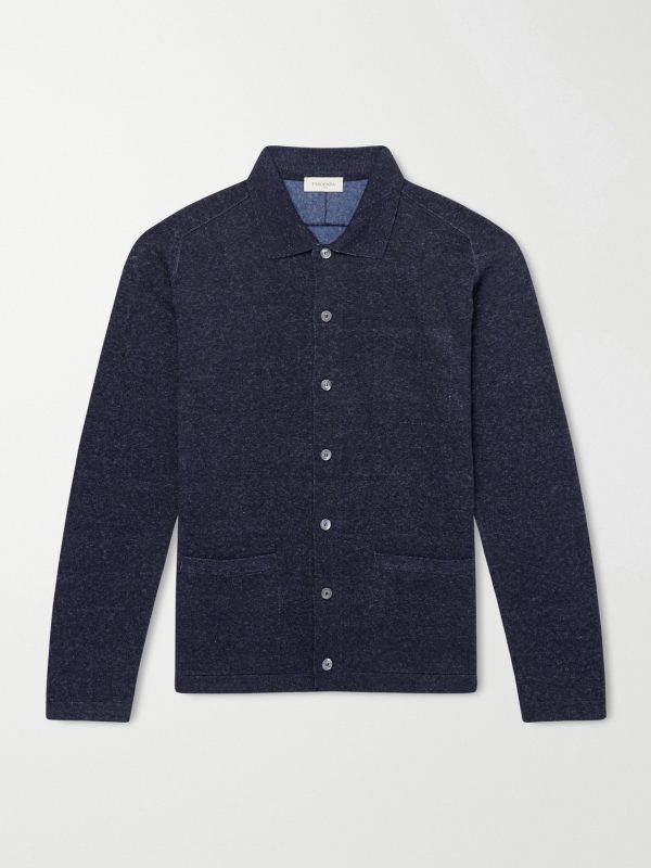 Silk and Linen-Blend Chore Overshirt