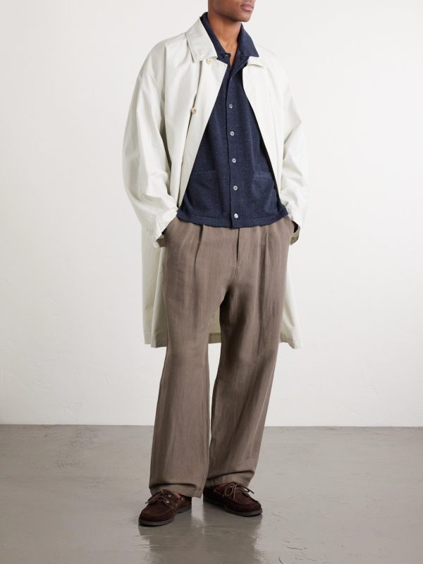 Silk and Linen-Blend Chore Overshirt - OU