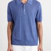 Silk and Linen-Blend Polo Shirt - FR Silk and Linen-Blend Polo Shirt - FR