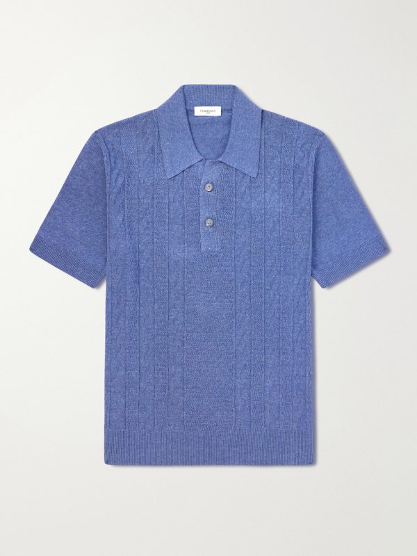 Silk and Linen-Blend Polo Shirt Silk and Linen-Blend Polo Shirt