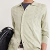 Pointelle-Knit Silk and Cotton-Blend Cardigan - CU Pointelle-Knit Silk and Cotton-Blend Cardigan - CU