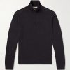 Lupetto Cashmere and Linen-Blend Half-Zipped Sweater