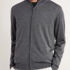 Slim-Fit Virgin Wool Zip-Up Cardigan - FR Slim-Fit Virgin Wool Zip-Up Cardigan - FR