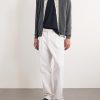 Slim-Fit Virgin Wool Zip-Up Cardigan - OU Slim-Fit Virgin Wool Zip-Up Cardigan - OU