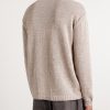 Cotton and Linen-Blend Sweater - BK Cotton and Linen-Blend Sweater - BK