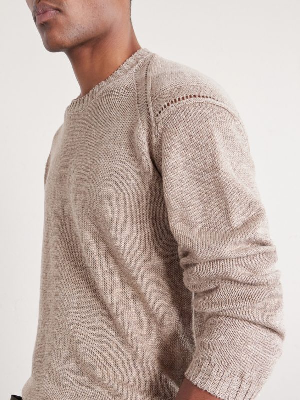 Cotton and Linen-Blend Sweater - CU Cotton and Linen-Blend Sweater - CU