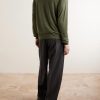 Silk and Linen-Blend Sweater - BK Silk and Linen-Blend Sweater - BK