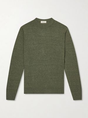 Silk and Linen-Blend Sweater