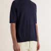 Silk and Linen-Blend T-Shirt - FR