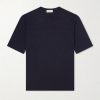 Silk and Linen-Blend T-Shirt