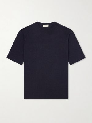 Silk and Linen-Blend T-Shirt Silk and Linen-Blend T-Shirt