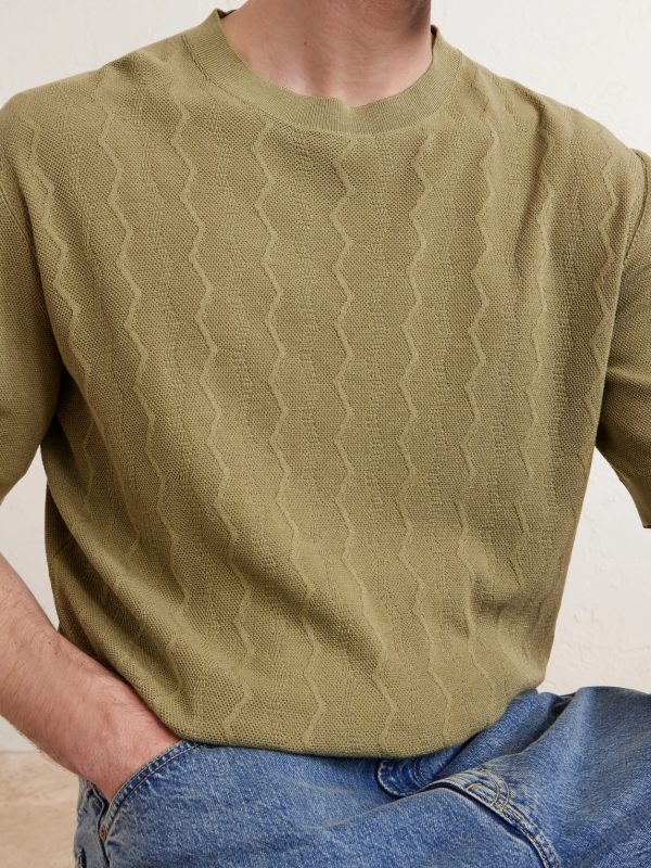 Knitted Silk and Cotton-Blend T-shirt - CU