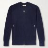 Slim-Fit Honeycomb-Knit Cotton Bomber Jacket