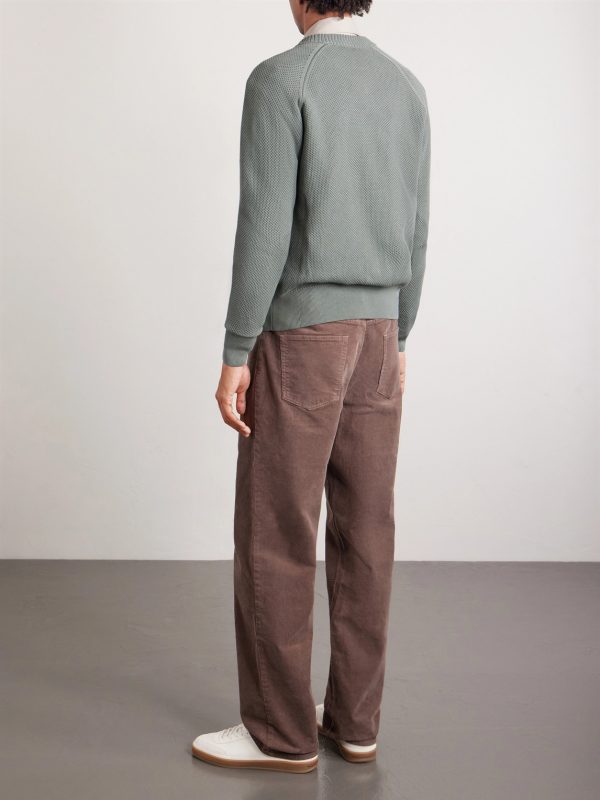 Slim-Fit Honeycomb-Knit Cotton Bomber Jacket - BK