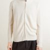 Knitted Silk and Linen-Blend Zip-Up Cardigan - FR Knitted Silk and Linen-Blend Zip-Up Cardigan - FR