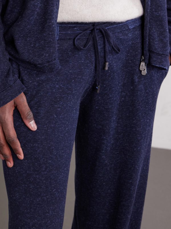 Straight-Leg Silk and Linen-Blend Drawstring Sweatpants - CU Straight-Leg Silk and Linen-Blend Drawstring Sweatpants - CU