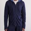 Knitted Silk and Linen-Blend Zip-Up Hoodie - FR Knitted Silk and Linen-Blend Zip-Up Hoodie - FR