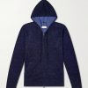 Knitted Silk and Linen-Blend Zip-Up Hoodie Knitted Silk and Linen-Blend Zip-Up Hoodie