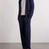 Knitted Silk and Linen-Blend Zip-Up Hoodie - OU Knitted Silk and Linen-Blend Zip-Up Hoodie - OU