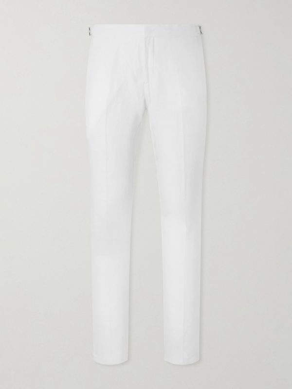 Griffon Straight-Leg Linen Trousers Griffon Straight-Leg Linen Trousers