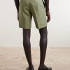 Straight-Leg Cotton Shorts - BK