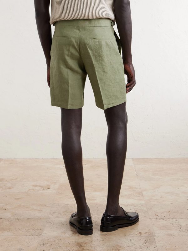 Straight-Leg Cotton Shorts - BK