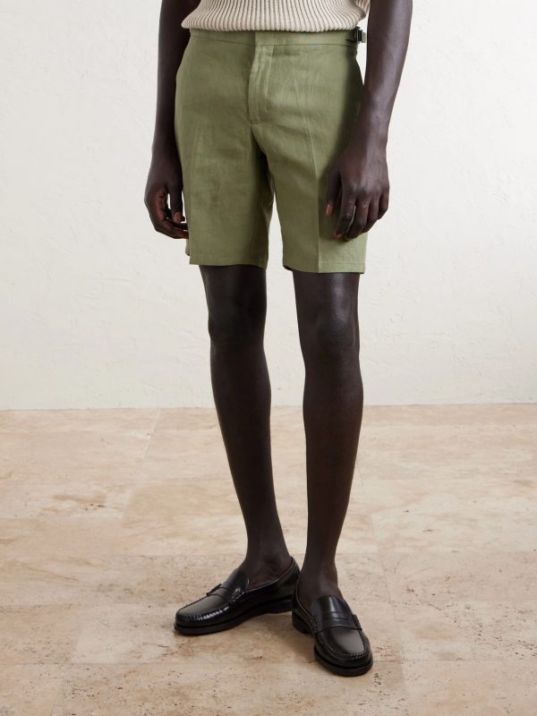 Straight-Leg Cotton Shorts - FR