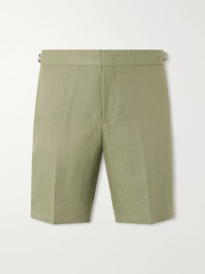 Straight-Leg Cotton Shorts Straight-Leg Cotton Shorts