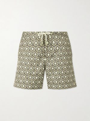 Bulldog Passetto Straight-Leg Mid-Length Printed Swim Shorts
