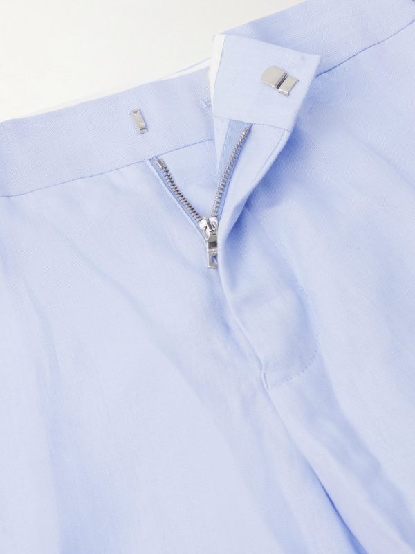 Norwich Straight-Leg Linen Shorts - E1 Norwich Straight-Leg Linen Shorts - E1