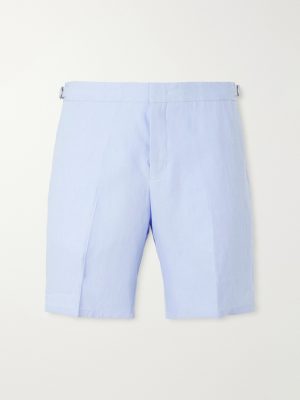 Norwich Straight-Leg Linen Shorts