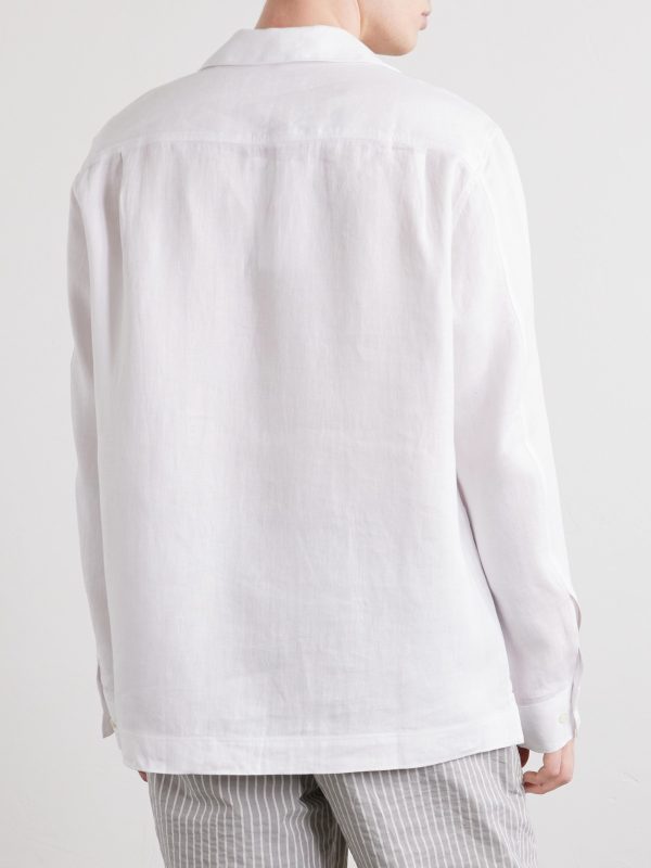 Vincent Linen Polo Shirt - BK Vincent Linen Polo Shirt - BK