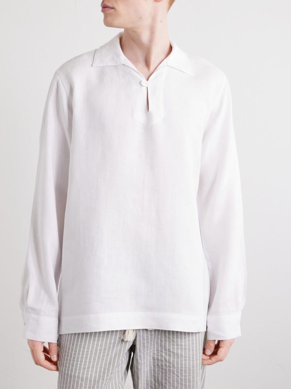 Vincent Linen Polo Shirt - FR Vincent Linen Polo Shirt - FR