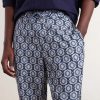 Alfred Straight-Leg Printed Lyocell-Satin Trousers - CU