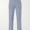 Alfred Straight-Leg Printed Lyocell-Satin Trousers